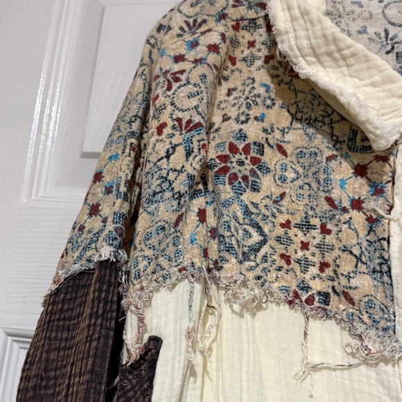 Oli & Hali Patchwork Button-Up Shirt XL - Picture 5 of 8